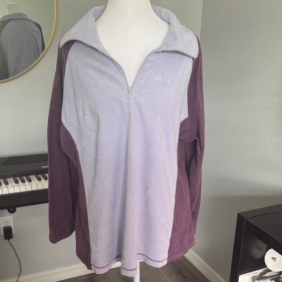 Columbia Purple and Lavender Quarter-Zip Pullover - Picture 1 of 5